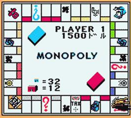 In game image of Monopoly on the Nintendo Game Boy Color.