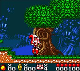 In game image of Mr. Nutz on the Nintendo Game Boy Color.