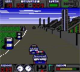 In game image of NASCAR 2000 on the Nintendo Game Boy Color.
