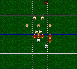 In game image of Nfl Blitz 2001 on the Nintendo Game Boy Color.