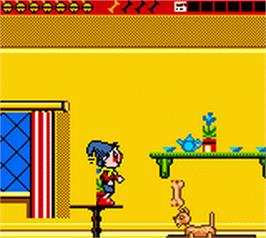 In game image of Noddy And The Birthday Party on the Nintendo Game Boy Color.