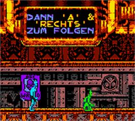 In game image of Oddworld Adventures 2 on the Nintendo Game Boy Color.