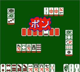 In game image of Pocket Color Mahjong on the Nintendo Game Boy Color.