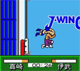 In game image of Pocket Pro Wrestling - Perfect Wrestler on the Nintendo Game Boy Color.