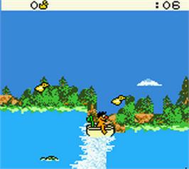 In game image of Sesame Street Sports on the Nintendo Game Boy Color.