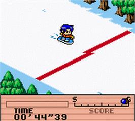 In game image of Snowboard Champion on the Nintendo Game Boy Color.