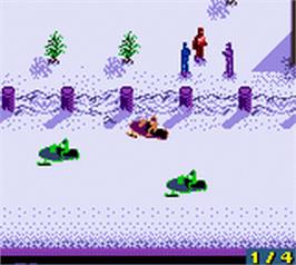 In game image of Snowcross on the Nintendo Game Boy Color.