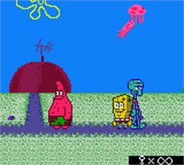 In game image of Spongebob Squarepants - Legend Of The Lost Spatula on the Nintendo Game Boy Color.