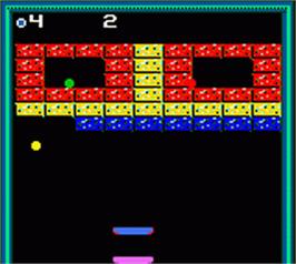 In game image of Super Breakout! on the Nintendo Game Boy Color.