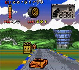 In game image of Test Drive - Le Mans on the Nintendo Game Boy Color.