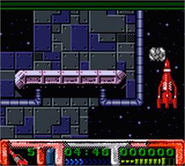 In game image of Thunderbirds on the Nintendo Game Boy Color.