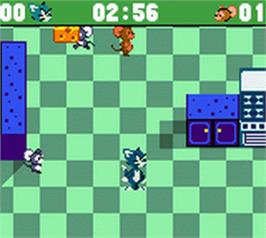 In game image of Tom And Jerry - Mouse Hunt on the Nintendo Game Boy Color.