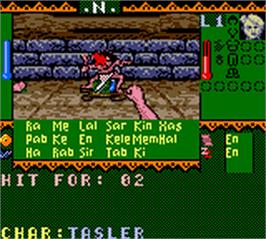 In game image of Towers - Lord Baniff's Deceit on the Nintendo Game Boy Color.