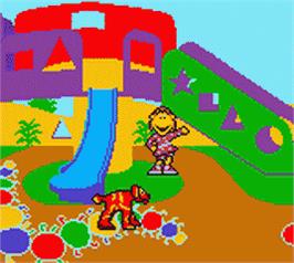 In game image of Tweenies - Doodles' Bones on the Nintendo Game Boy Color.