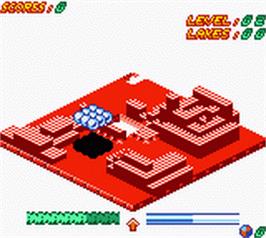 In game image of Wetrix Gb on the Nintendo Game Boy Color.