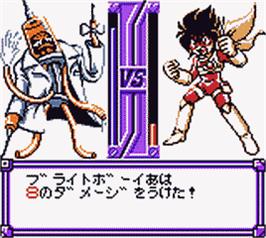 In game image of Zok Zok Heroes on the Nintendo Game Boy Color.
