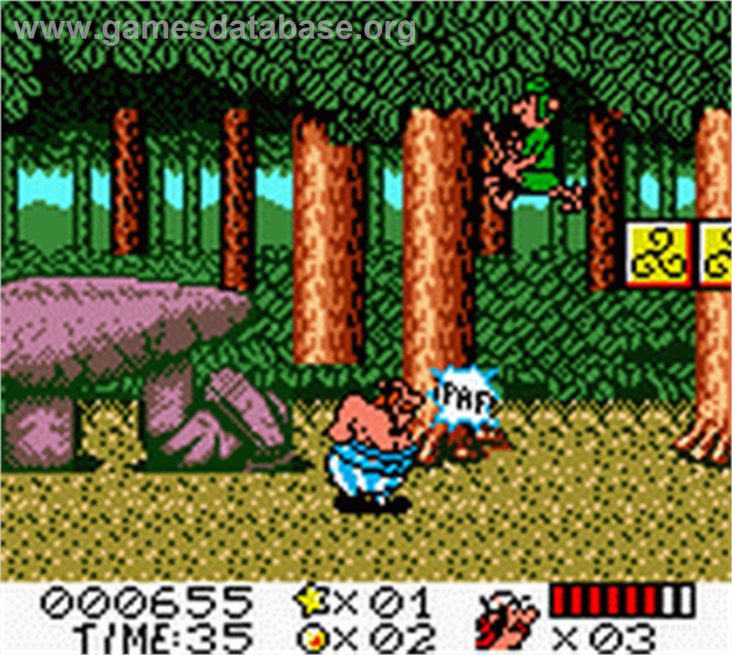 Asterix And Obelix - Nintendo Game Boy Color - Artwork - In Game