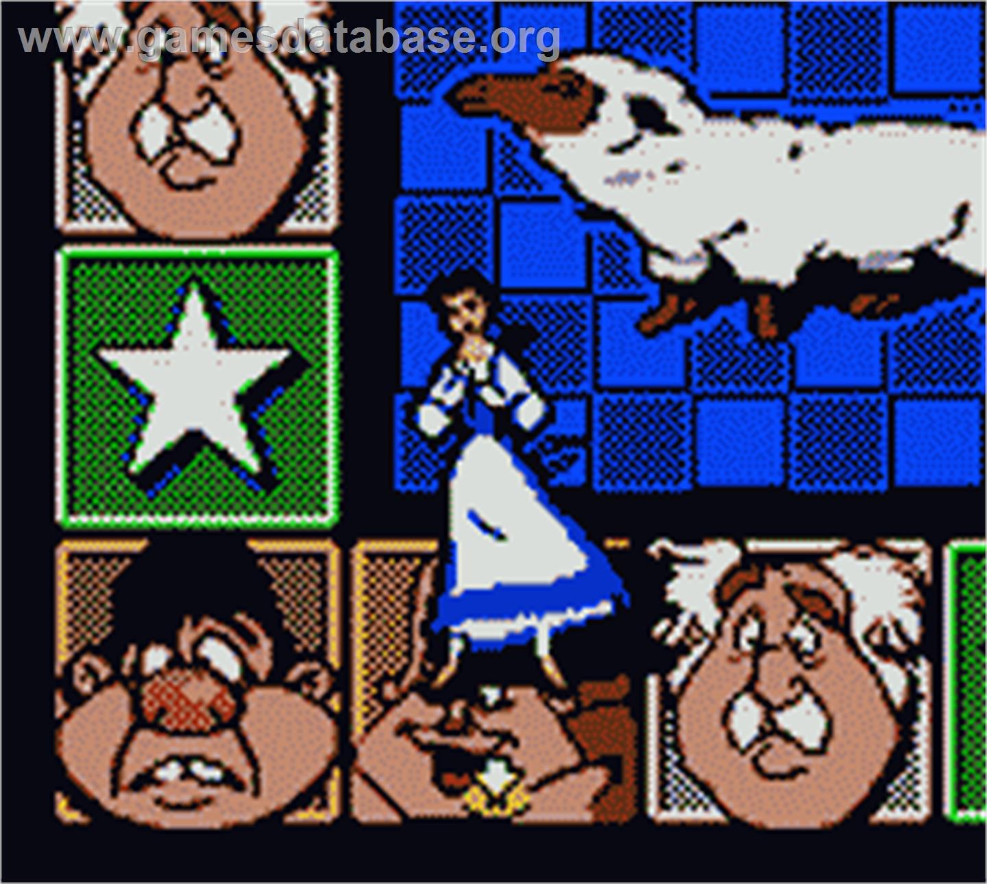 Beauty And The Beast - A Board Game Adventure - Nintendo Game Boy Color - Artwork - In Game