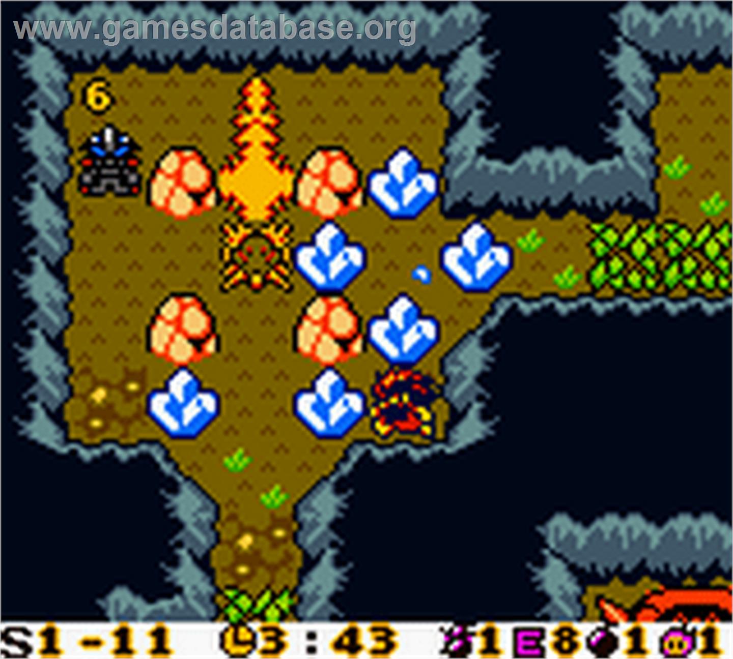Bomberman Max - Red Challenger - Nintendo Game Boy Color - Artwork - In Game