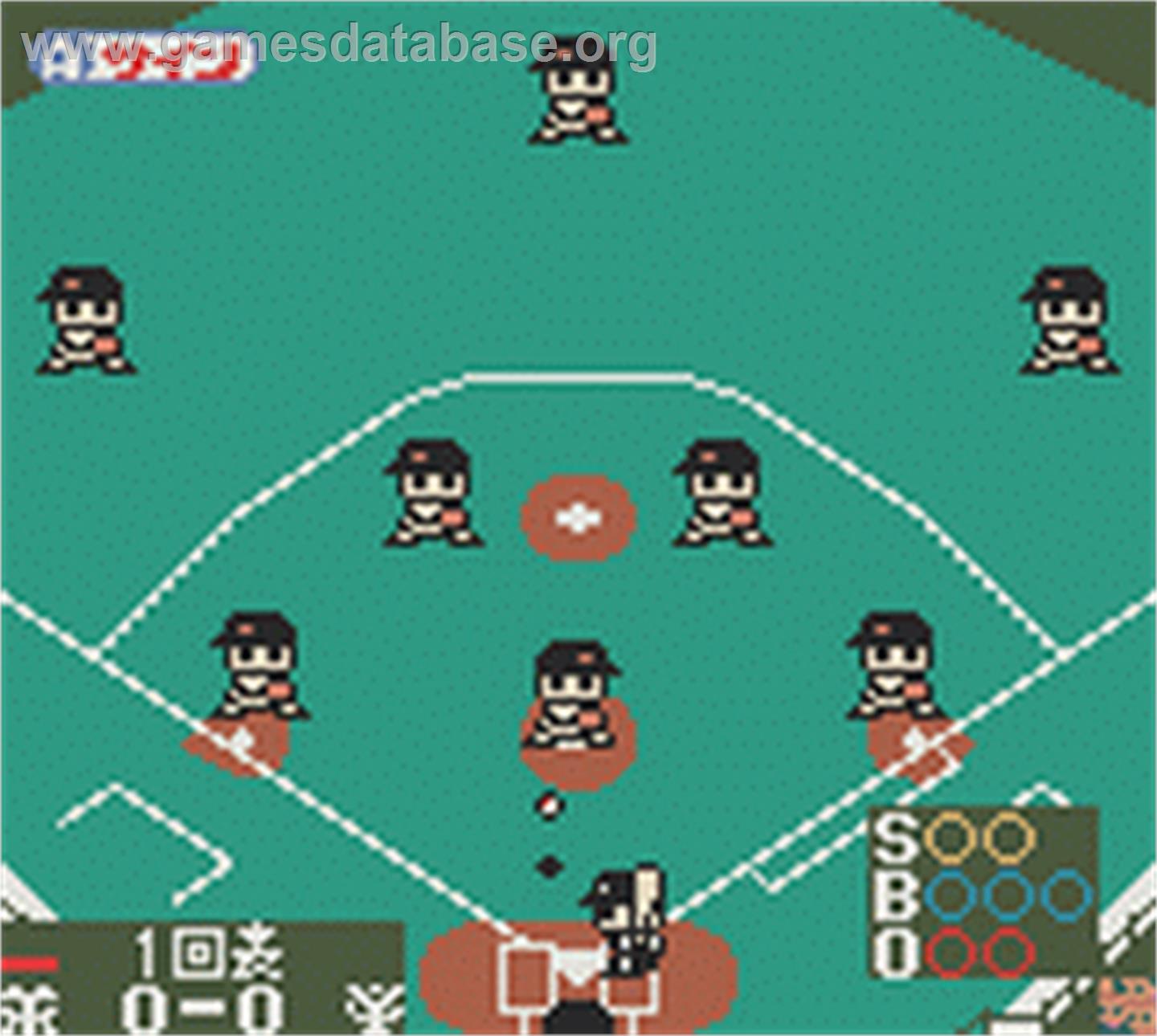 Data-navi Pro Yakyuu 2 - Nintendo Game Boy Color - Artwork - In Game