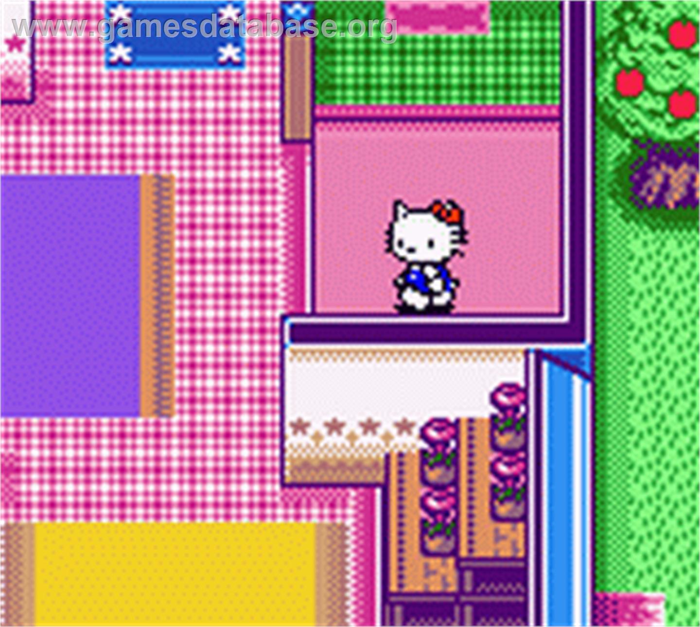 Hello Kitty No Happy House - Nintendo Game Boy Color - Artwork - In Game