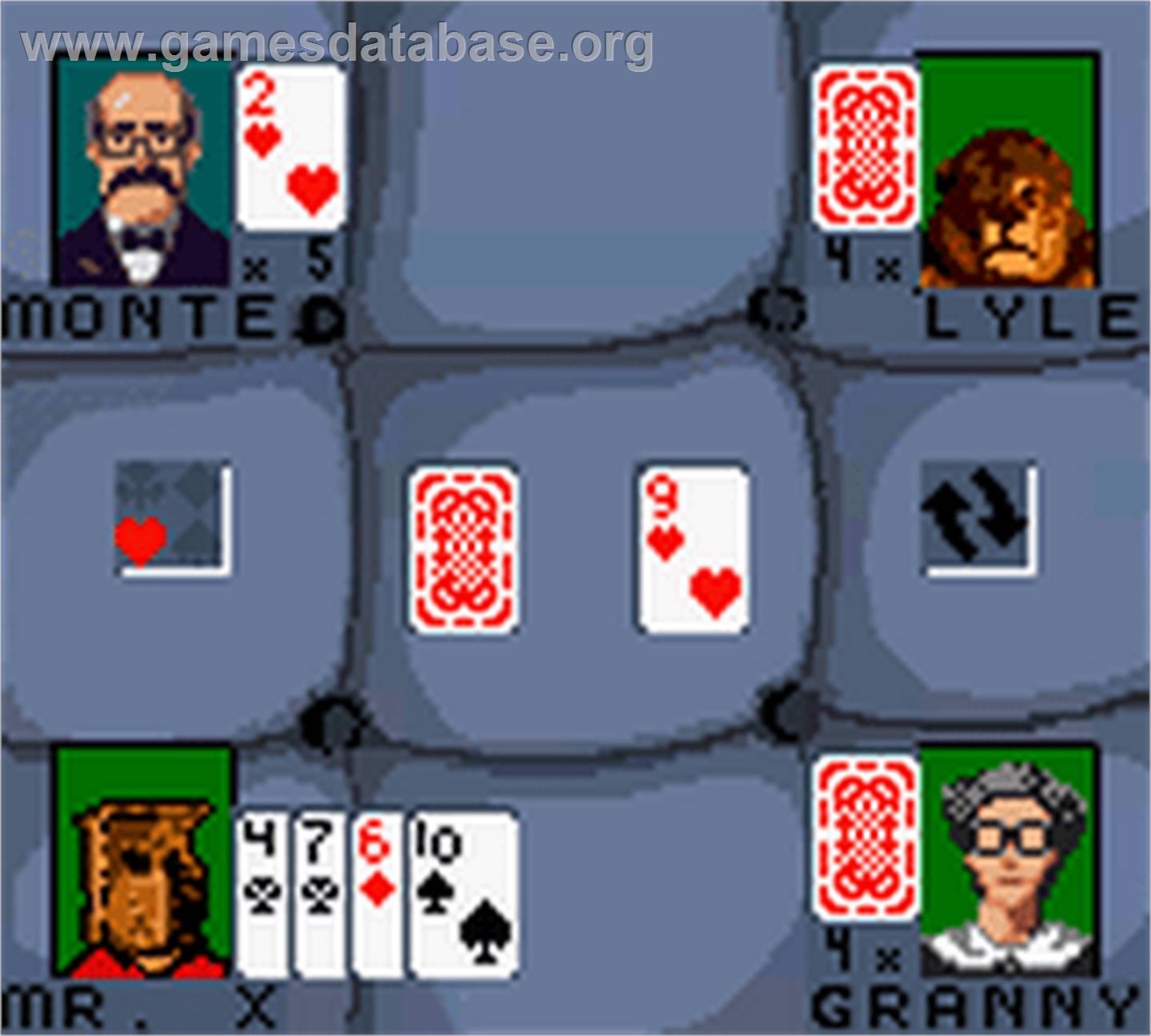 Hoyle Card Games - Nintendo Game Boy Color - Artwork - In Game