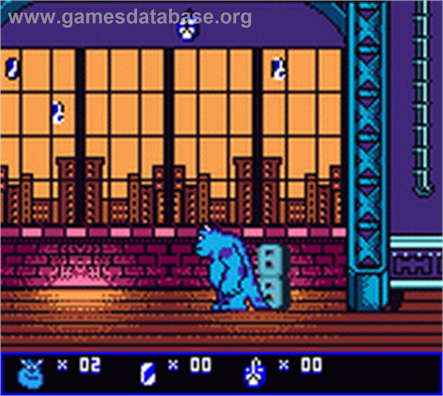 Monsters, Inc. - Nintendo Game Boy Color - Artwork - In Game