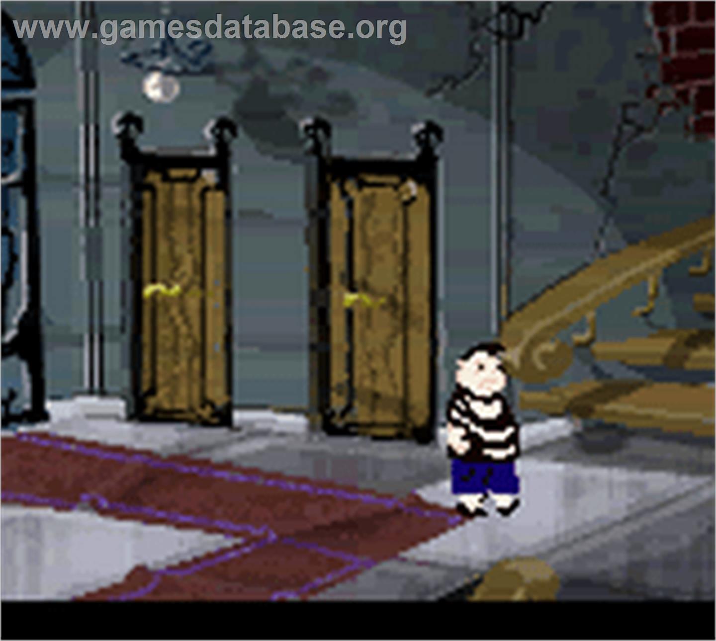 New Addams Family Series - Nintendo Game Boy Color - Artwork - In Game