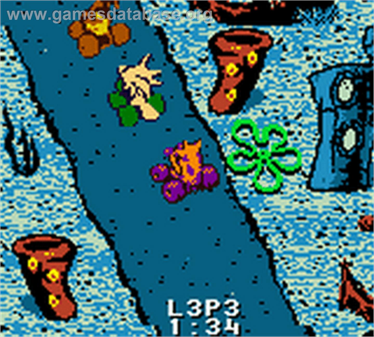 Nicktoons Racing - Nintendo Game Boy Color - Artwork - In Game