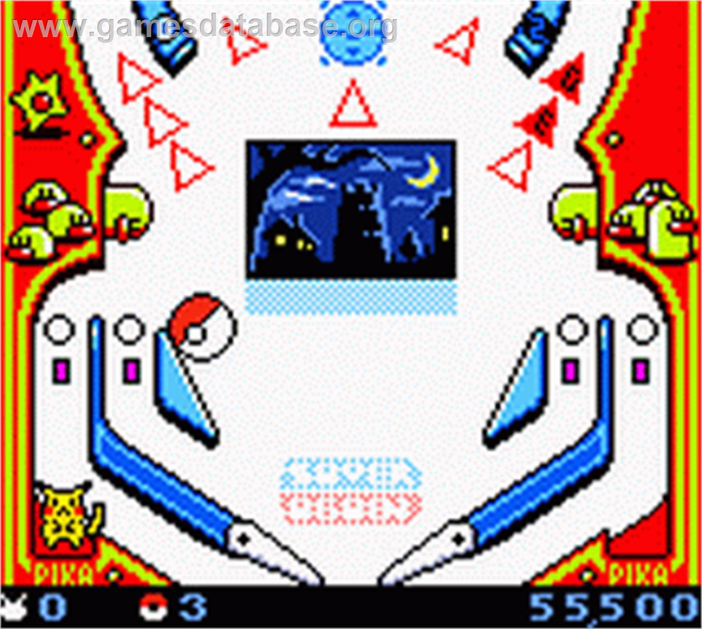 Pokémon Pinball - Nintendo Game Boy Color - Artwork - In Game