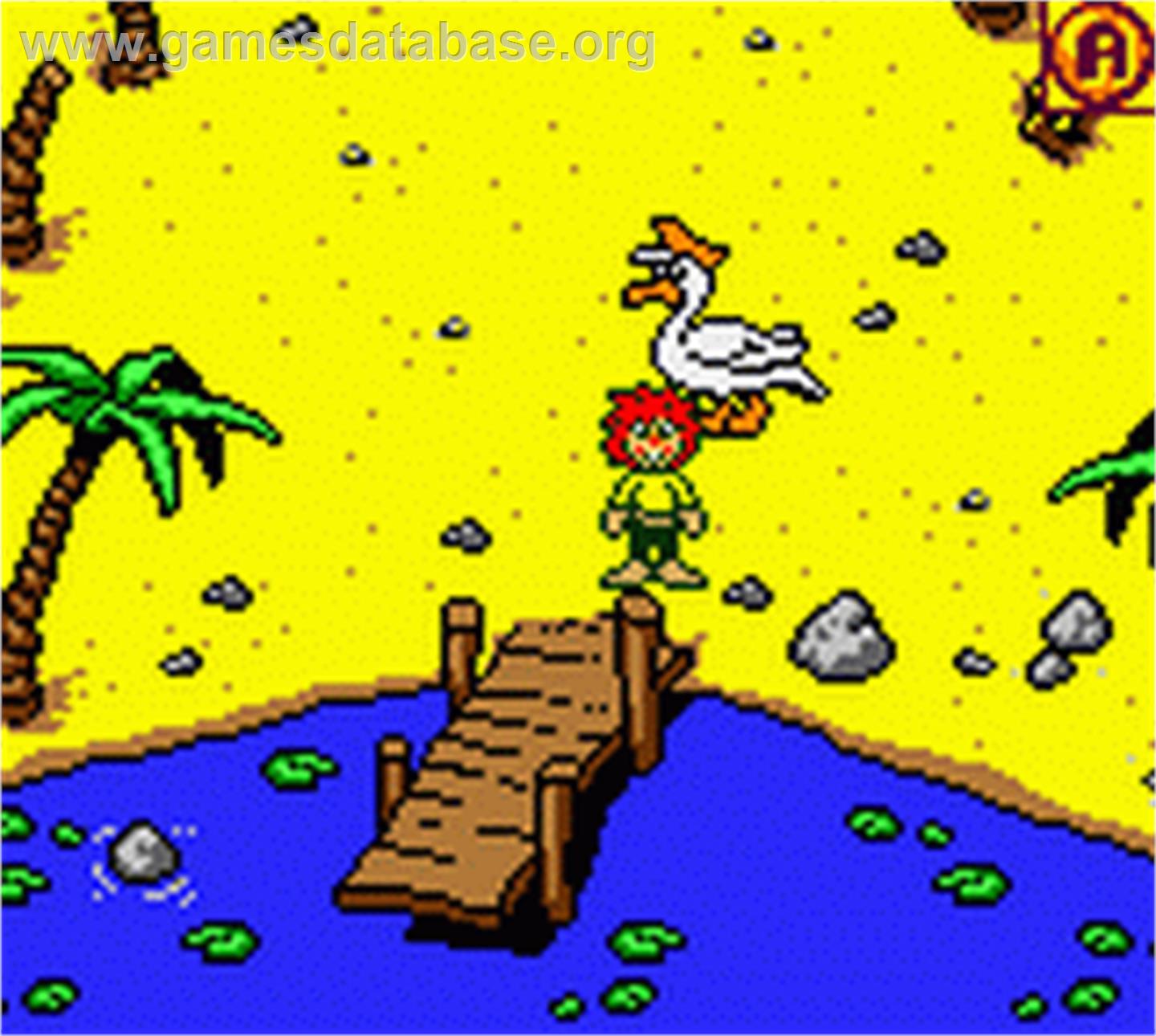 Pumuckls Abenteuer bei den Piraten - Nintendo Game Boy Color - Artwork - In Game