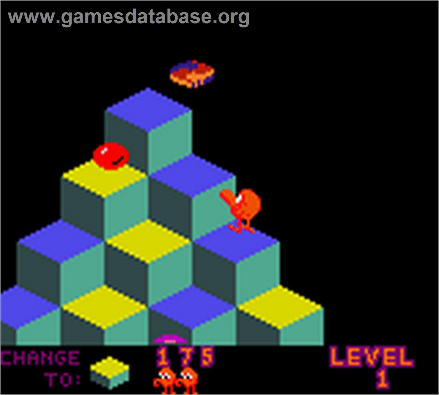 Q-bert - Nintendo Game Boy Color - Artwork - In Game