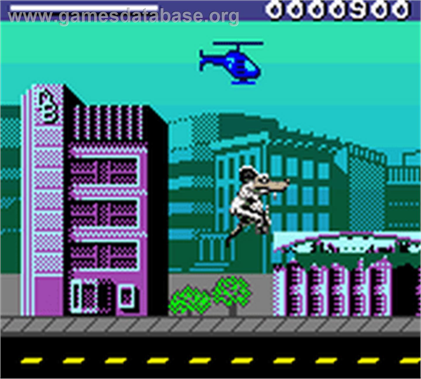 Rampage 2 - Universal Tour - Nintendo Game Boy Color - Artwork - In Game