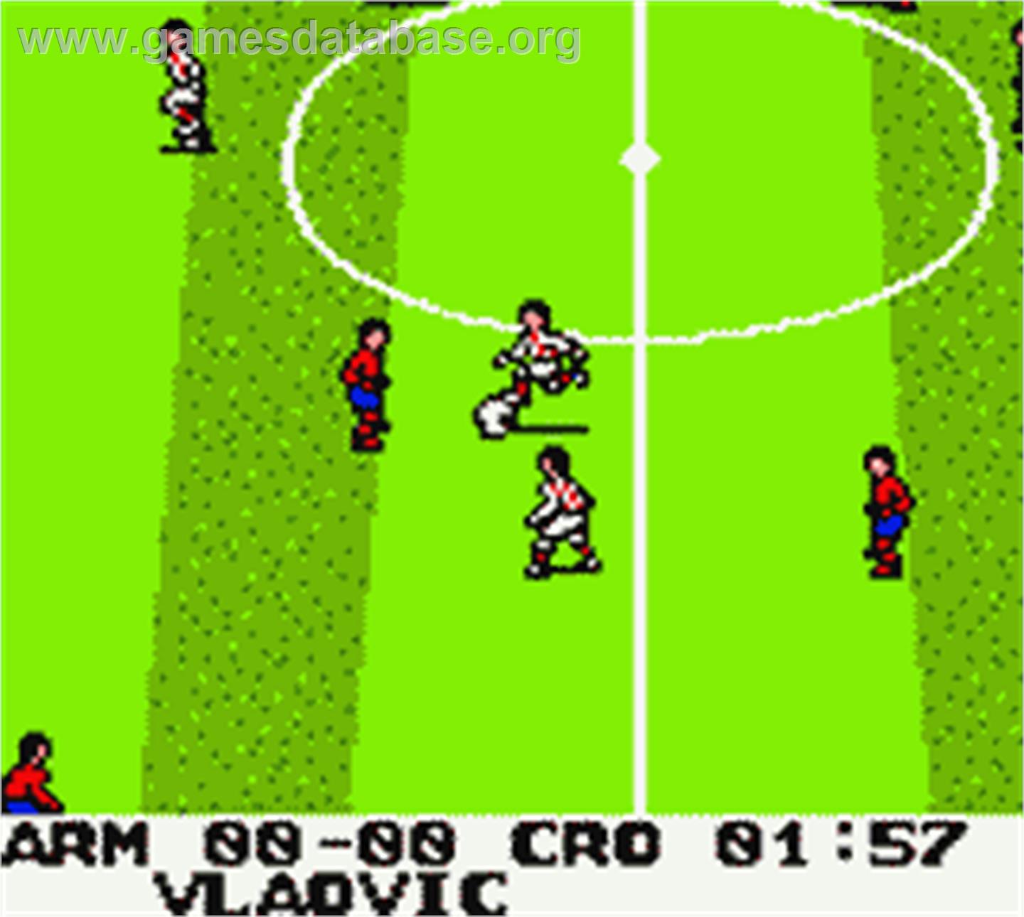 Ronaldo V-Football - Nintendo Game Boy Color - Artwork - In Game