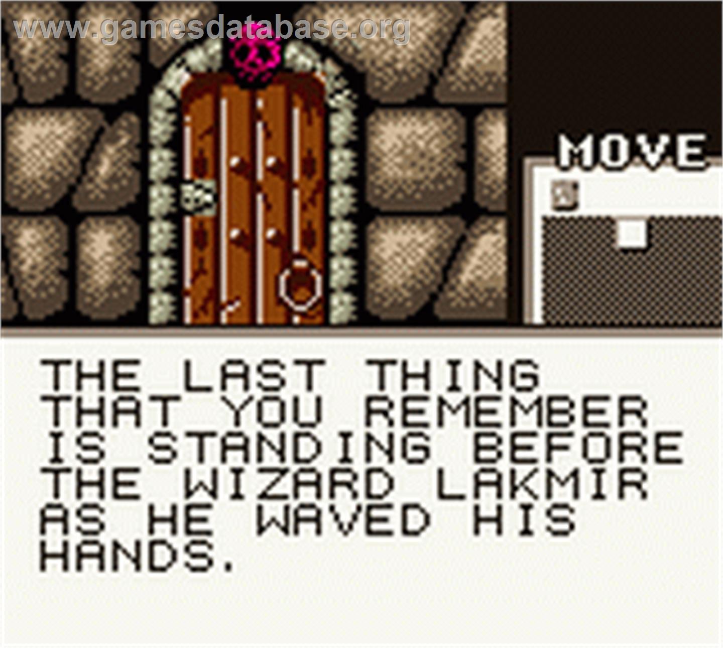 Shadowgate Classic - Nintendo Game Boy Color - Artwork - In Game
