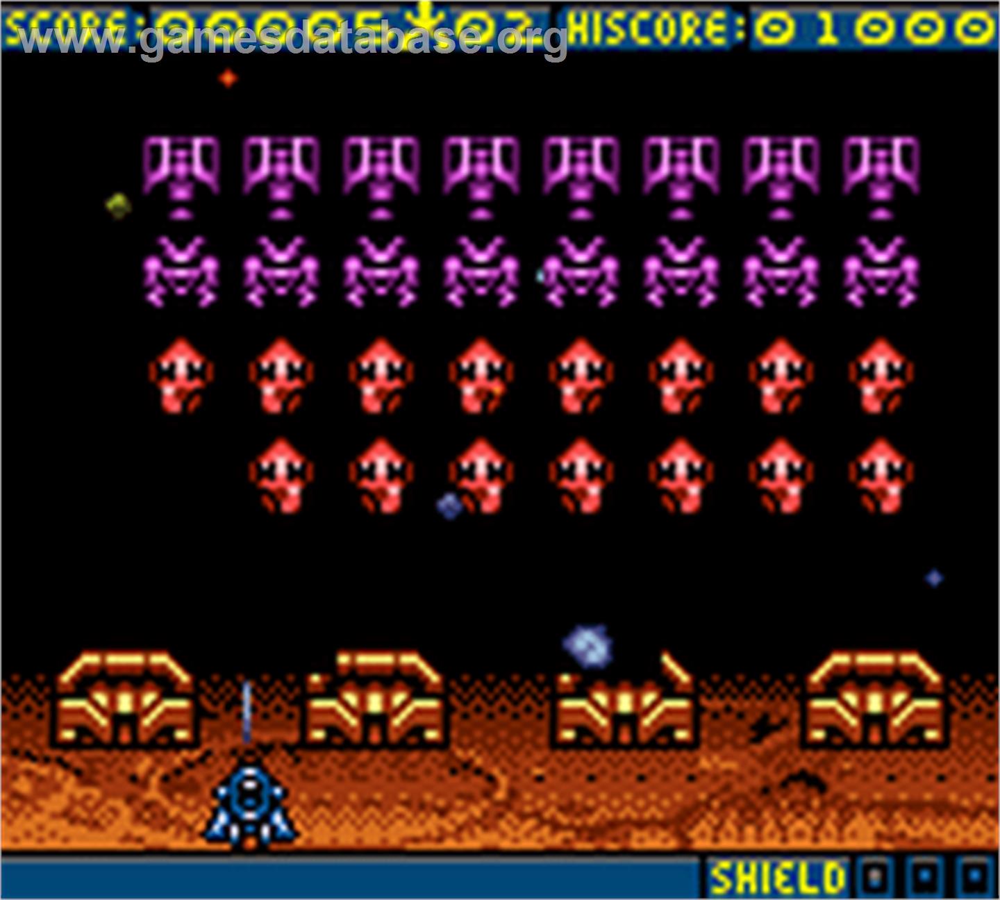 Space Invaders - Nintendo Game Boy Color - Artwork - In Game