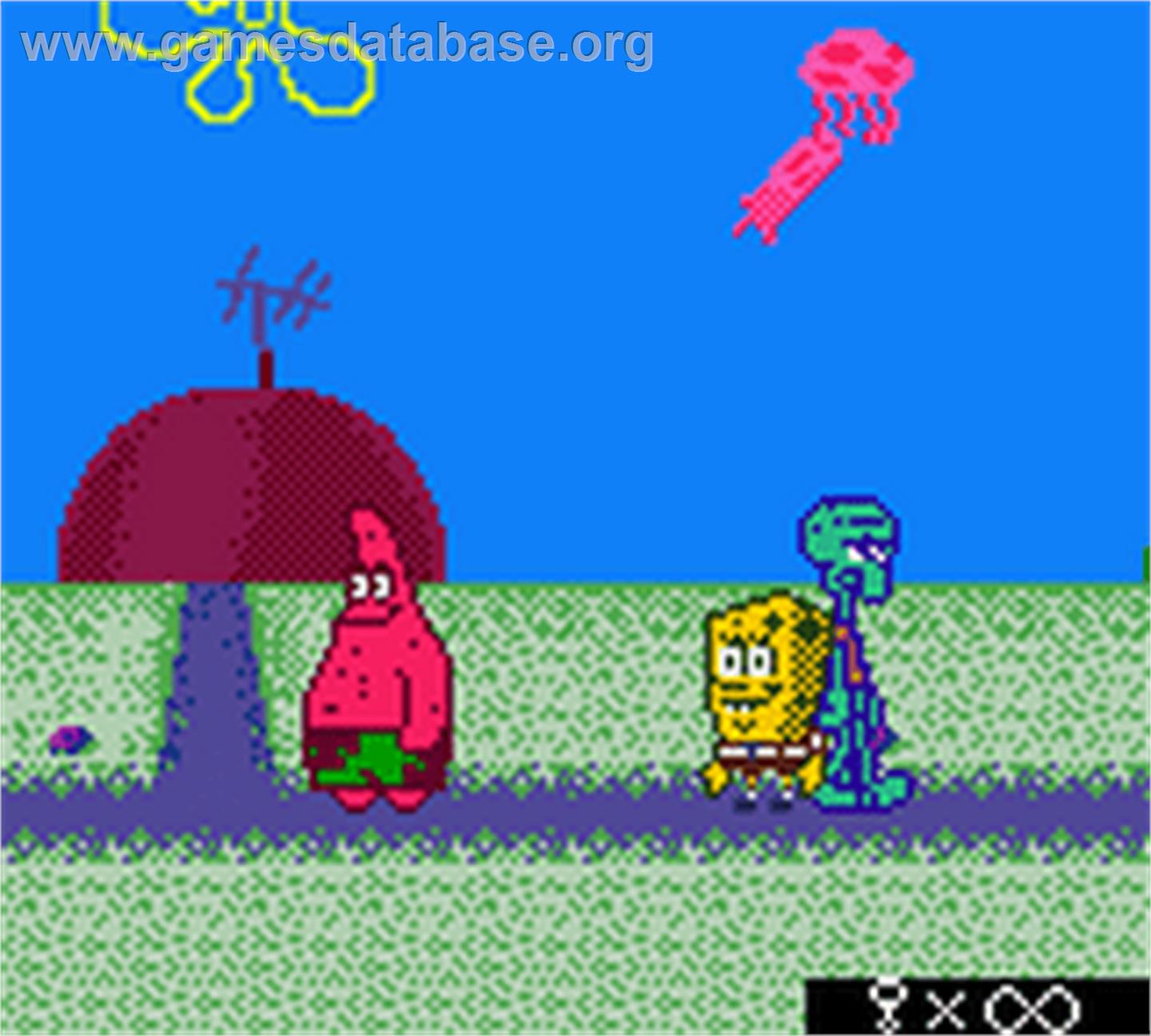 SpongeBob SquarePants: Legend of the Lost Spatula - Nintendo Game Boy Color - Artwork - In Game