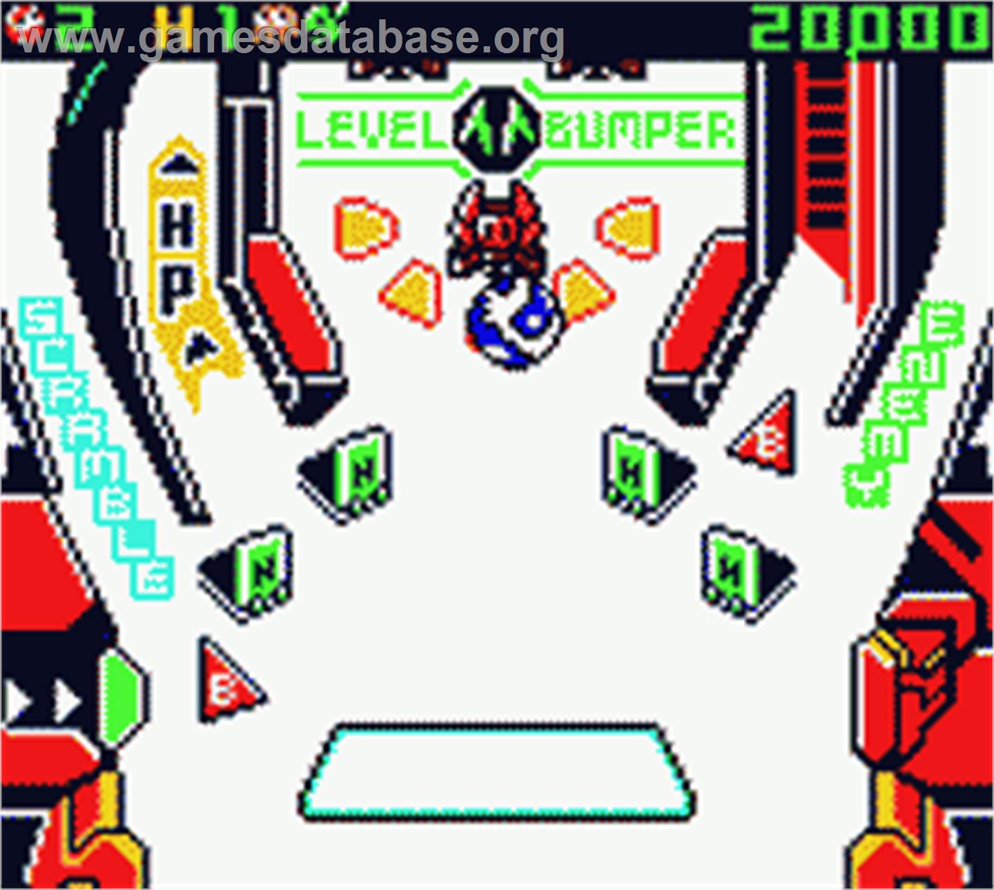 Super Robot Pinball - Nintendo Game Boy Color - Artwork - In Game
