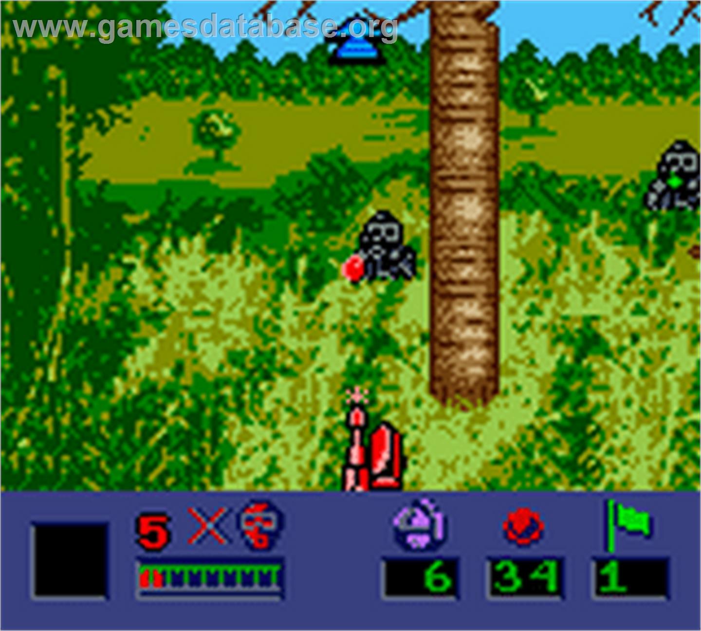 Ultimate Paintball - Nintendo Game Boy Color - Artwork - In Game