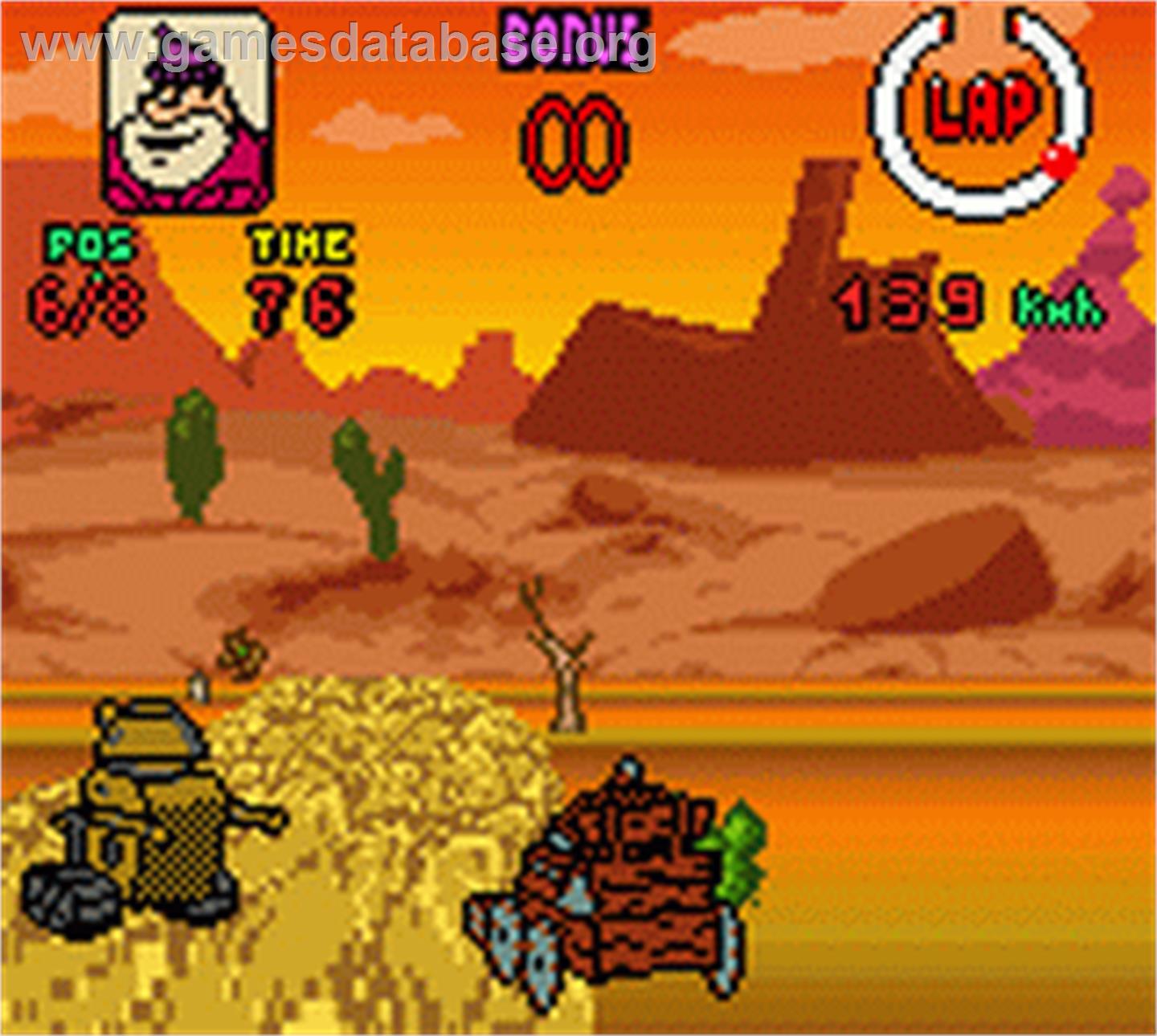 Wacky Races - Nintendo Game Boy Color - Artwork - In Game