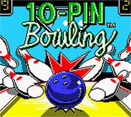 Title screen of 10-pin Bowling on the Nintendo Game Boy Color.