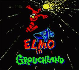 Title screen of Adventures Of Elmo In Grouchland, The on the Nintendo Game Boy Color.