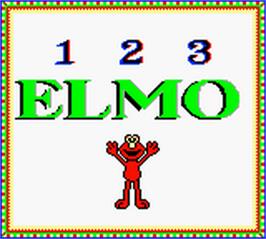Title screen of Elmo's 123s on the Nintendo Game Boy Color.