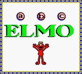 Title screen of Elmo's Abcs on the Nintendo Game Boy Color.