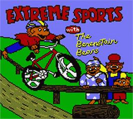 Title screen of Extreme Sports With The Berenstain Bears on the Nintendo Game Boy Color.
