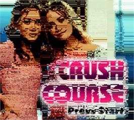 Title screen of Mary-kate And Ashley - Crush Course on the Nintendo Game Boy Color.