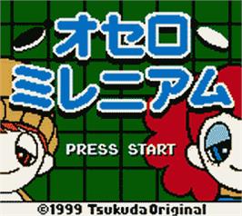 Title screen of Othello Millennium on the Nintendo Game Boy Color.