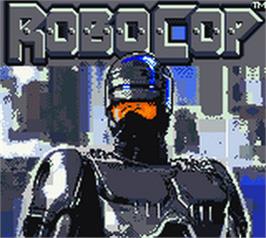 Title screen of Robocop on the Nintendo Game Boy Color.