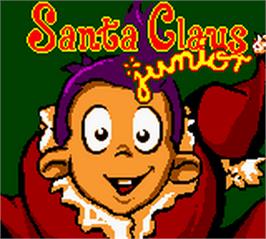 Title screen of Santa Claus Junior on the Nintendo Game Boy Color.