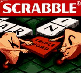 Title screen of Scrabble on the Nintendo Game Boy Color.